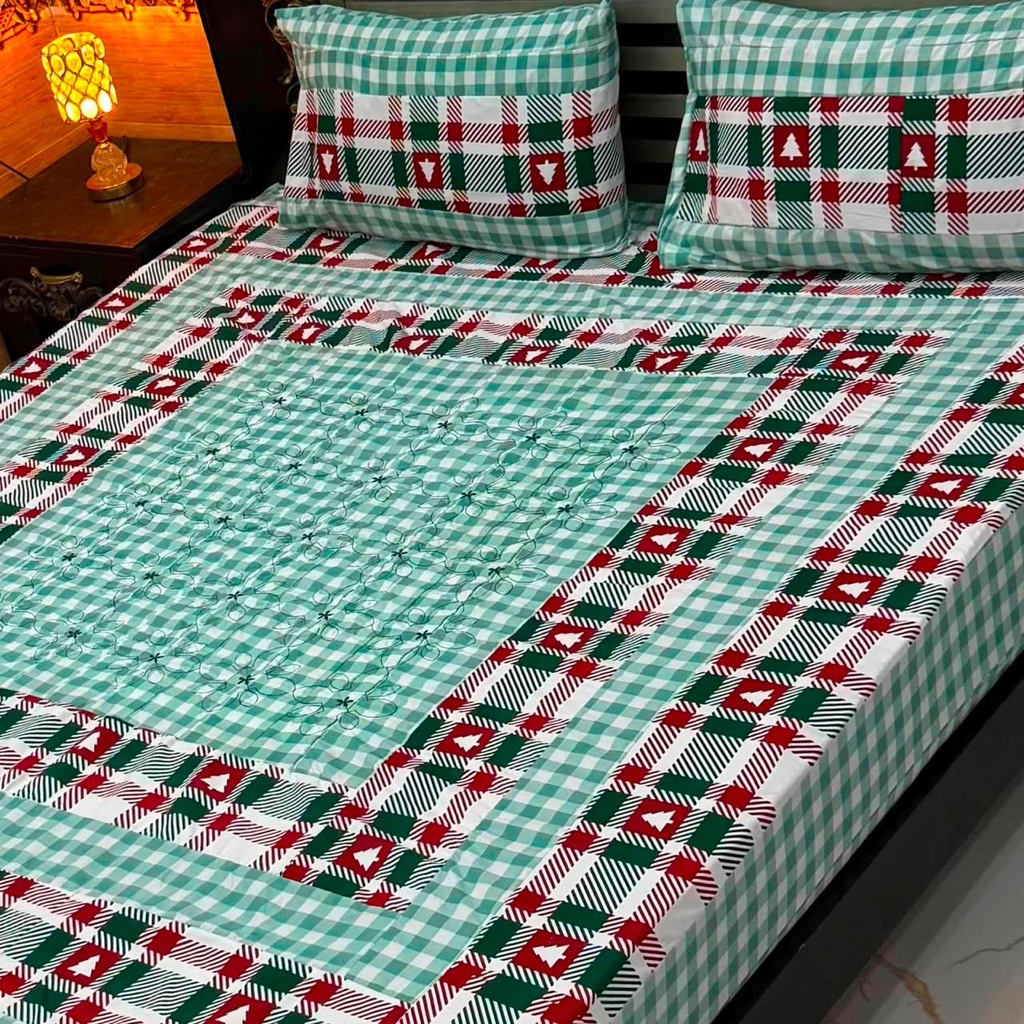 [100033] Patch Work Bedsheet