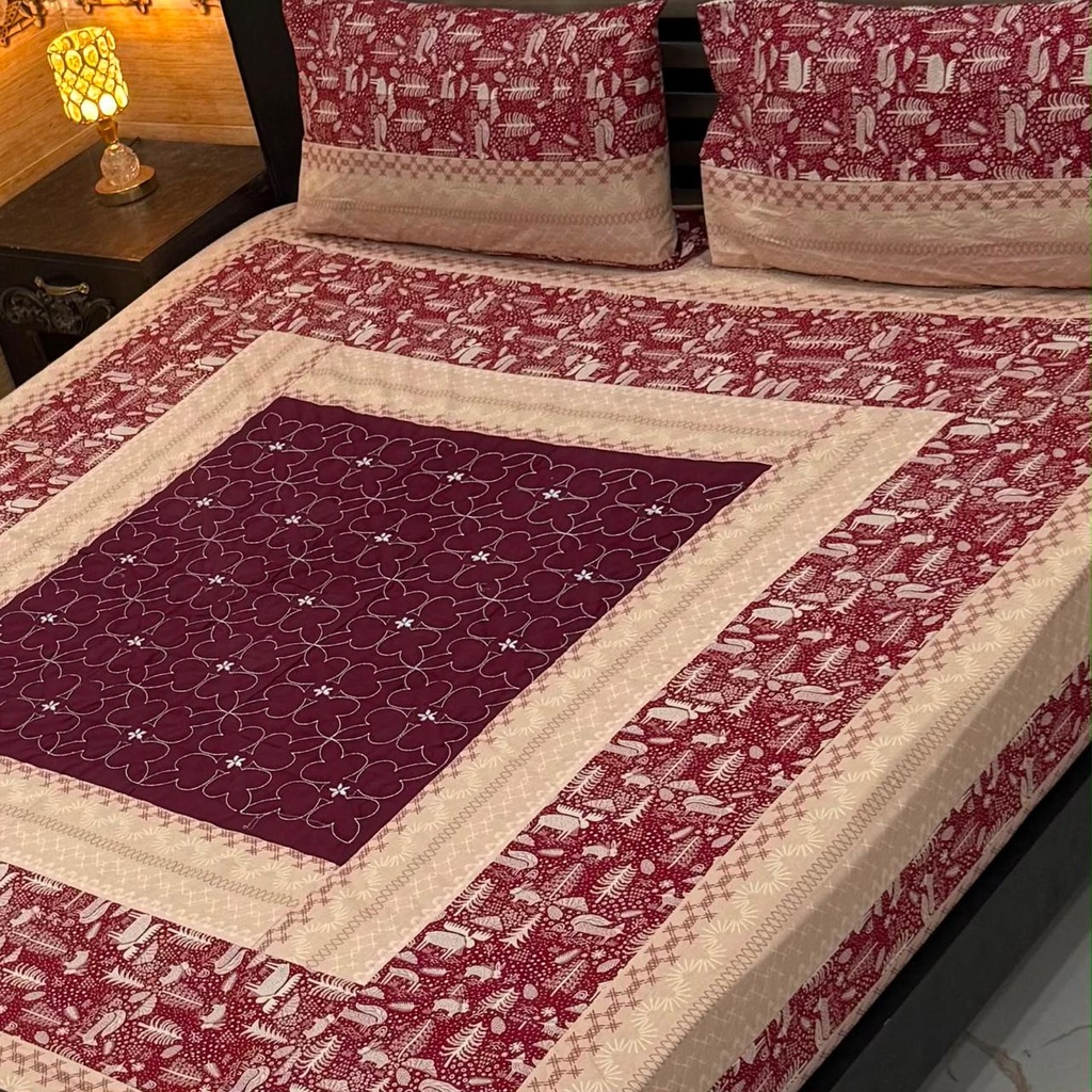 [100034] Patch Work Bedsheet