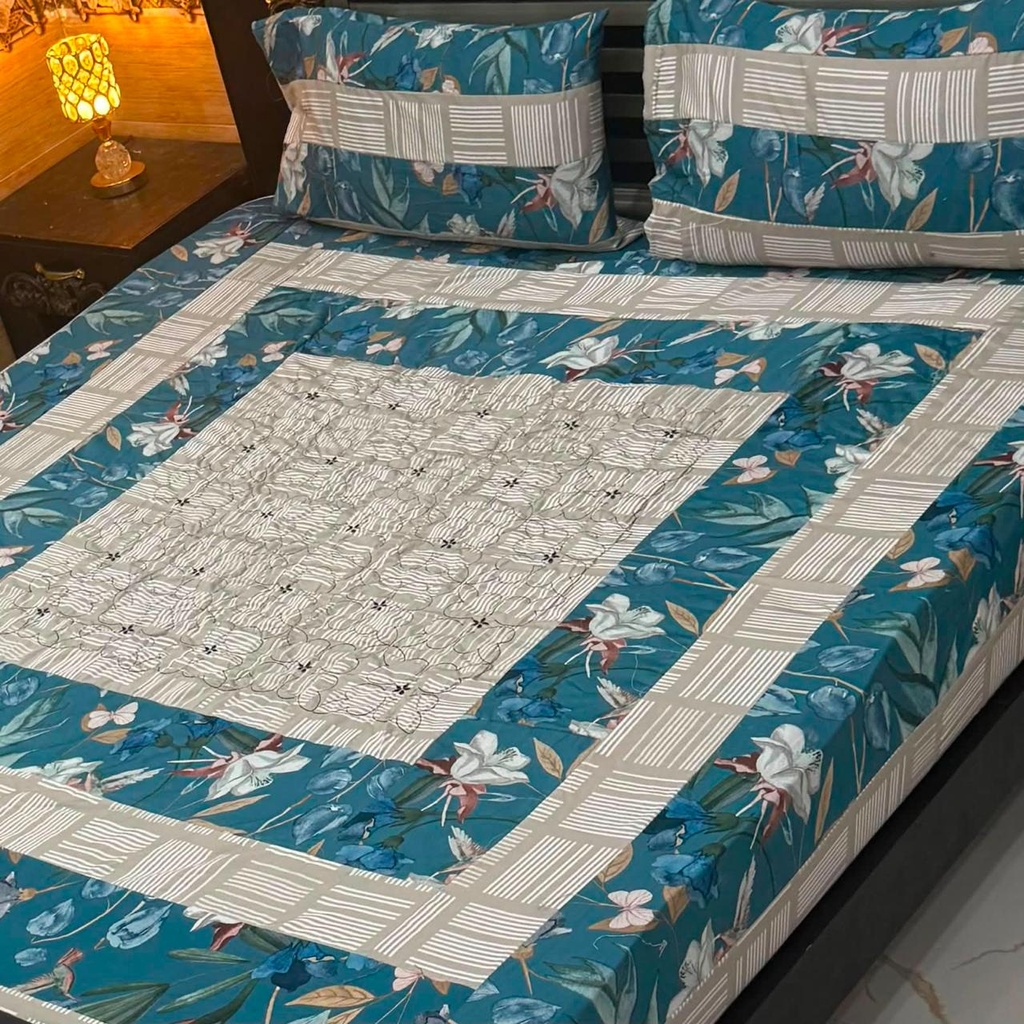 [100037] Patch Work Bedsheet