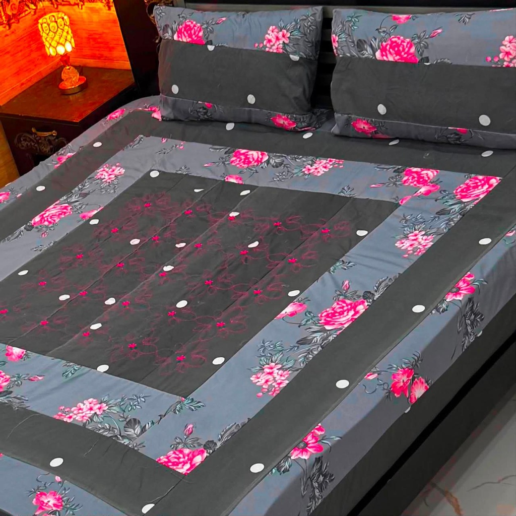 [100048] Patch Work Bedsheet