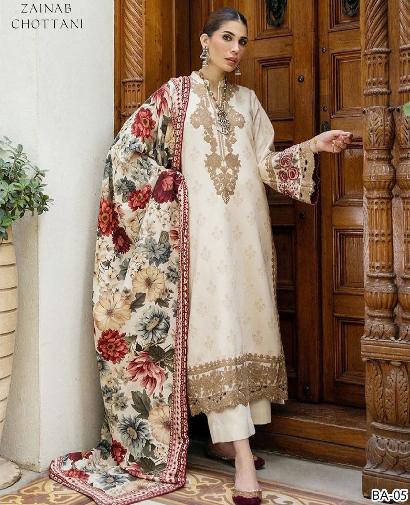 [100053] Embroidered 2Piece Lawn Collection Summer 2026